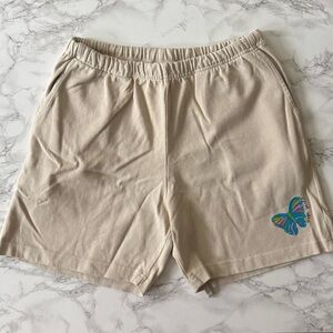 Mega Yacht Louis Vuitton Graphic Sweat Shorts Butterfly Unisex Medium